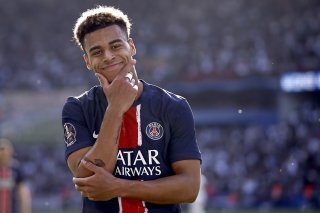 Désiré Doué: l'homme du but du titre KEYSTONE/EPA/YOAN VALAT
